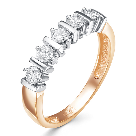 Кольцо, золото, бриллиант, 1-426-10